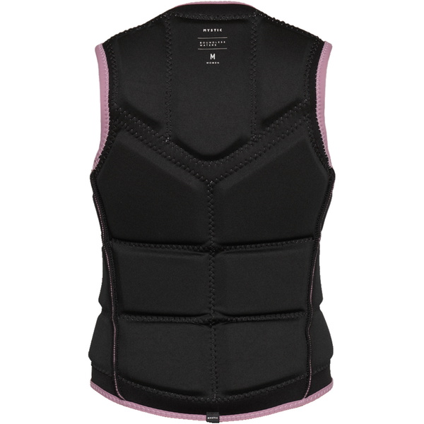 2026 Mystic Womens Star Front Zip Wake Impact Vest 35005.240246 - Rosewood
